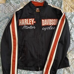Harley-Davidson Black and Orange women’s Jacket xs